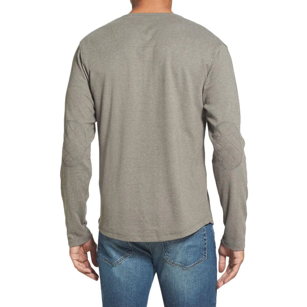 Los Angeles Kings - Chest Logo Primo Adult Henley Long Sleeve T-Shirt