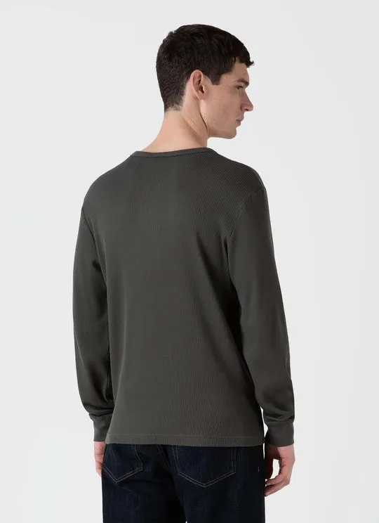 LS Waffle Henley Drill