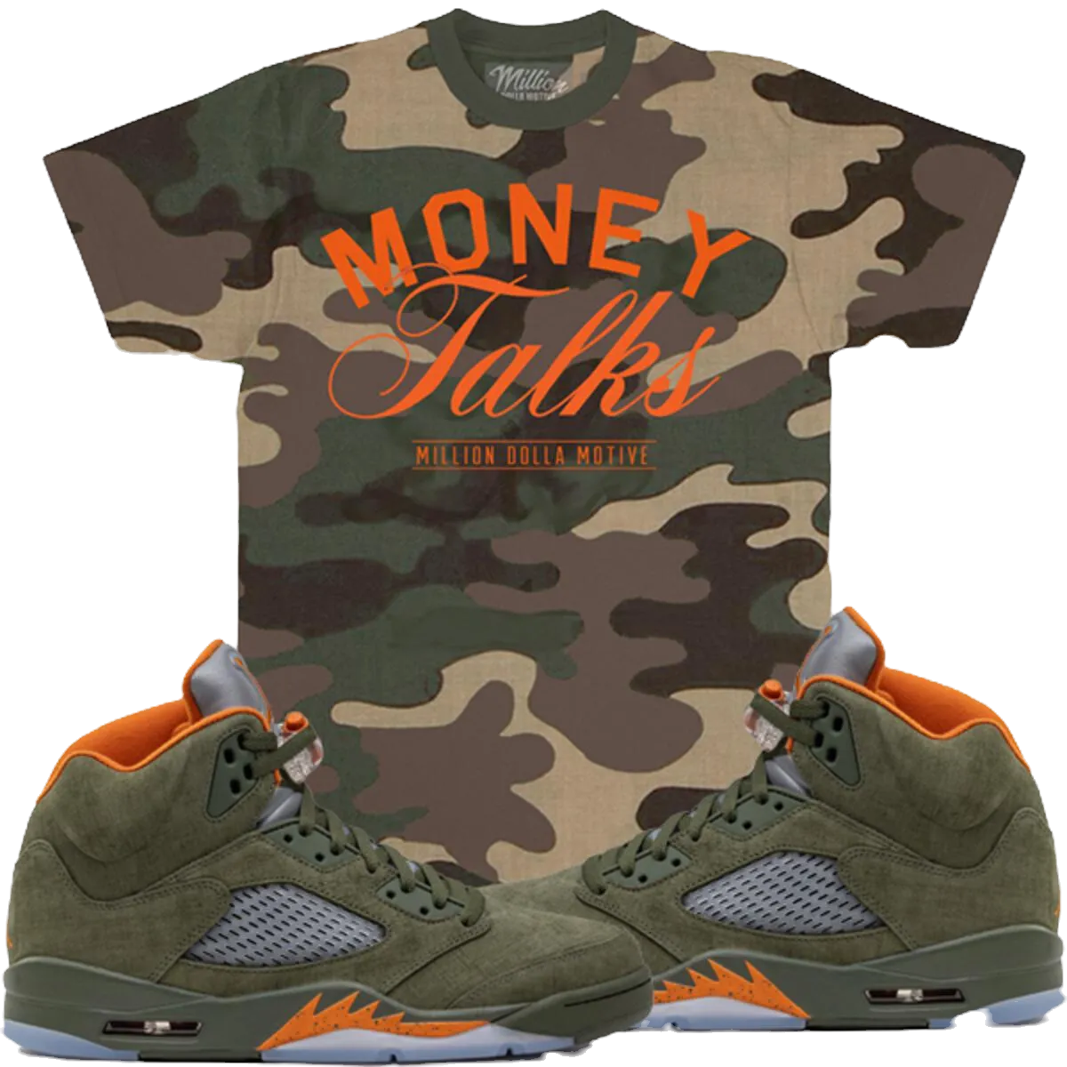 Money Talks Camo T Shirt