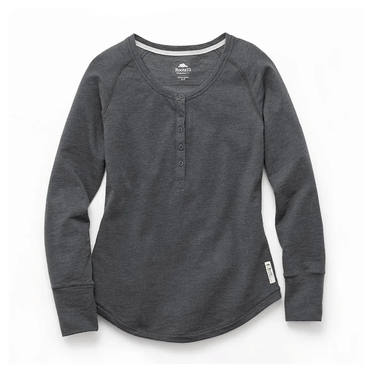 ROOTS73 LADIES RIVER ROCK HENLEY SHIRT