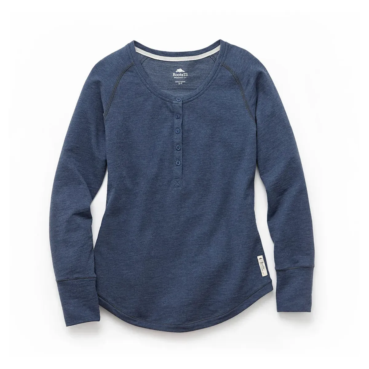 ROOTS73 LADIES RIVER ROCK HENLEY SHIRT